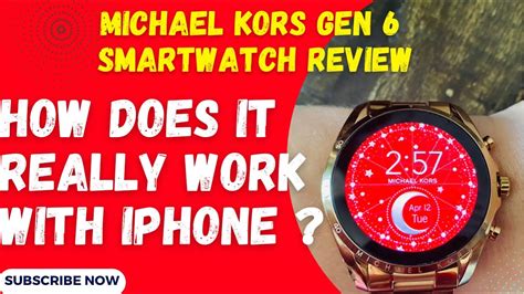 do michael kors watches work with iphone